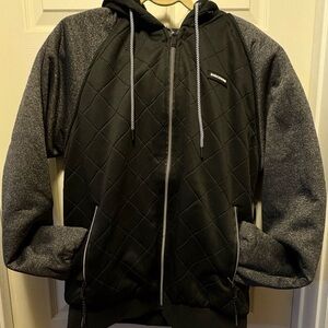 Public‎ Supply Black and Gray Men's Sherpa Zip Hoodie